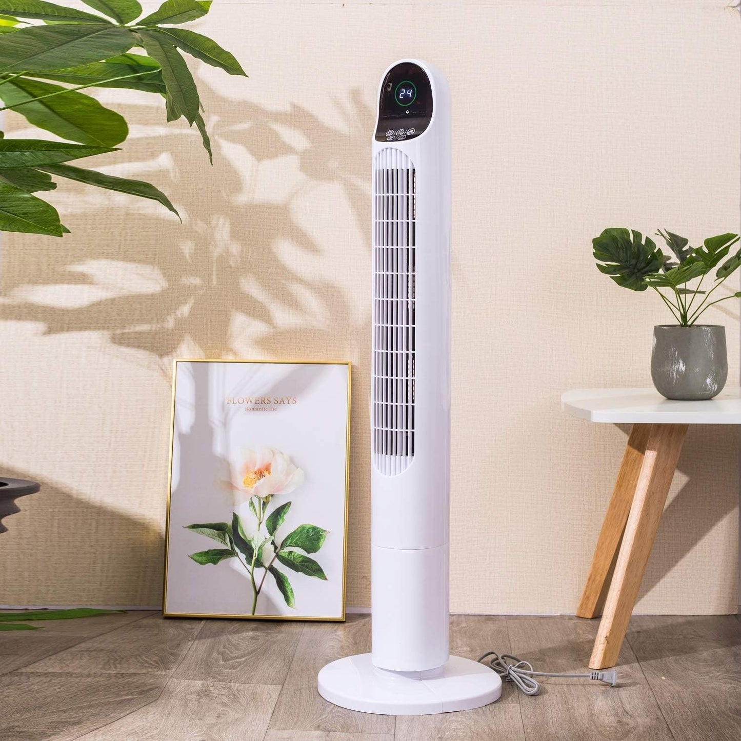Вентилатор 100 см с дистанционно и въртене до 80°